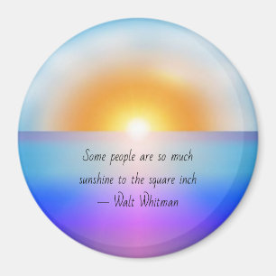 Sunrise -Refrigerator Magnet with beautiful quote