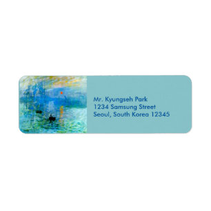 Sunrise Return Address Labels