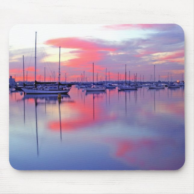 Sunrise Saliboats Mouse Pad (Front)