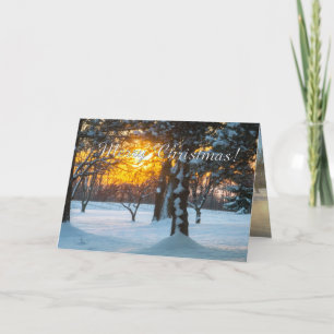 Sunrise & Snow Christmas Card