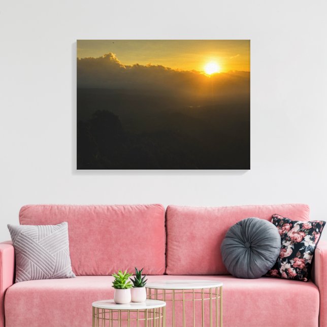 Sunrise Stretched Canvas Print (Insitu(LivingRoom))