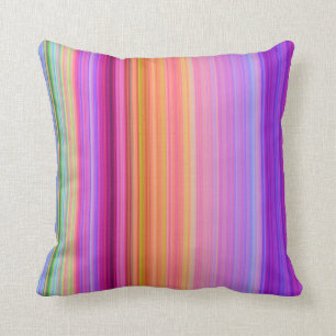 Sunrise Stripes Throw Pillow