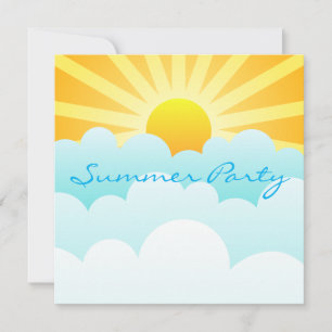 Sunrise Summer Party Invitation Card
