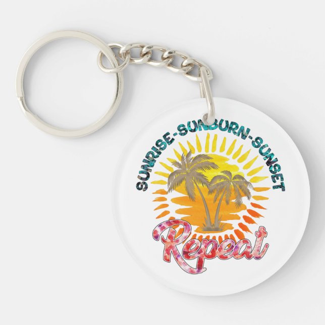 Sunrise-Sunburn-Sunset-Repeat | Palmiers d'or (Devant)