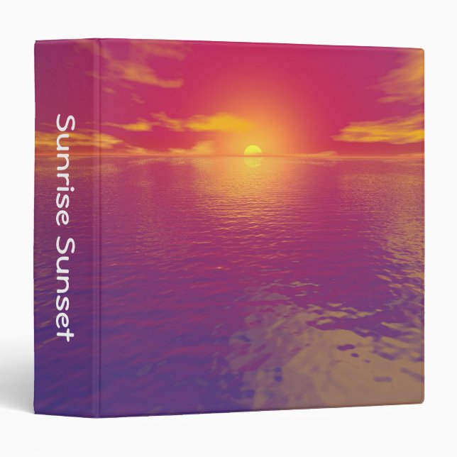 Sunrise Sunset (1.5in) Binder (Front/Spine)