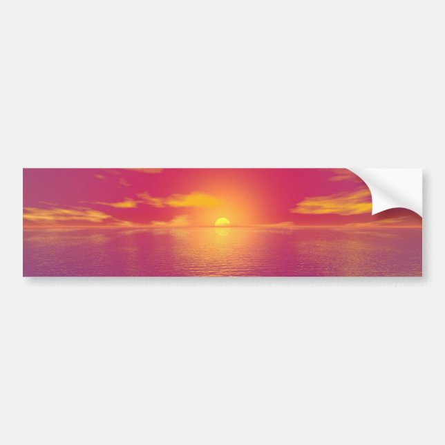 Sunrise Sunset Bumper Sticker (Front)