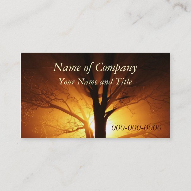 Sunrise/Sunset Business Card (Front)