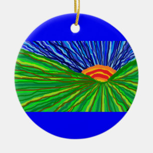 Sunrise/Sunset Ceramic Ornament