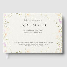 Sunrise & Sunset Funeral Guest Book