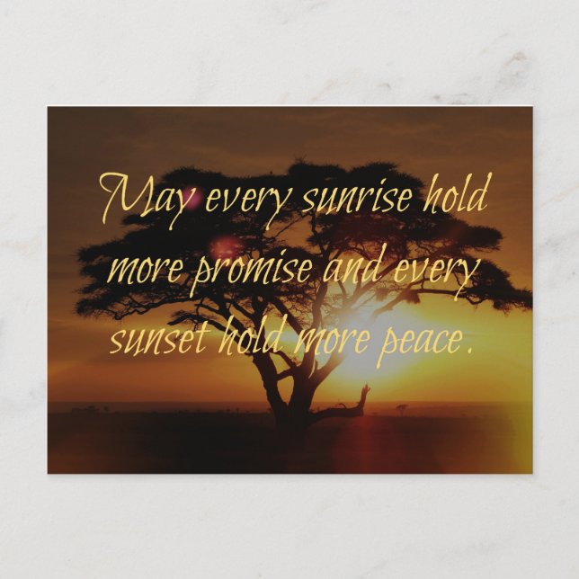 Sunrise, Sunset Postcard (Front)