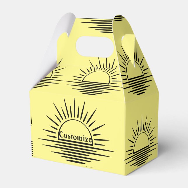Sunrise/Sunset Reflection Thunder_Cove Favor Box (Front Side)