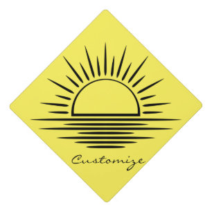 Sunrise/Sunset Reflection Thunder_Cove Graduation Cap Topper