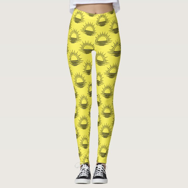 Sunrise/Sunset Reflection Thunder_Cove Leggings (Front)