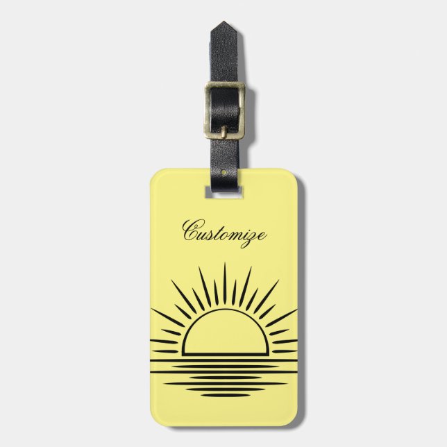 Sunrise/Sunset Reflection Thunder_Cove Luggage Tag (Front Vertical)