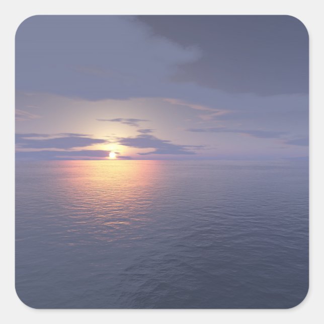 Sunrise/Sunset Square Sticker (Front)