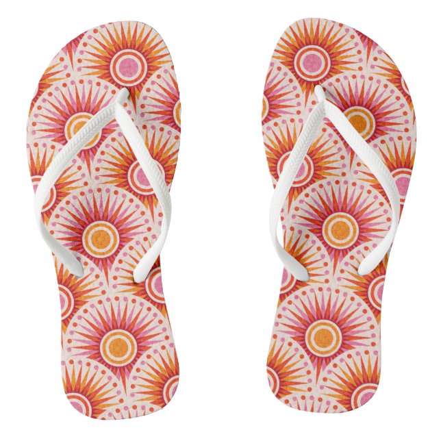 Sunrise... sunshine... sunset! flip flops (Footbed)
