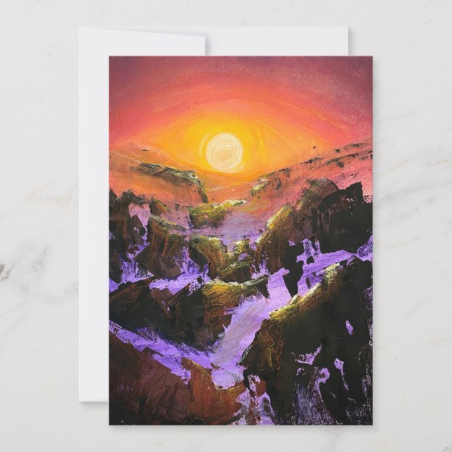 Sunrise Thaw Thank You Card (Front)