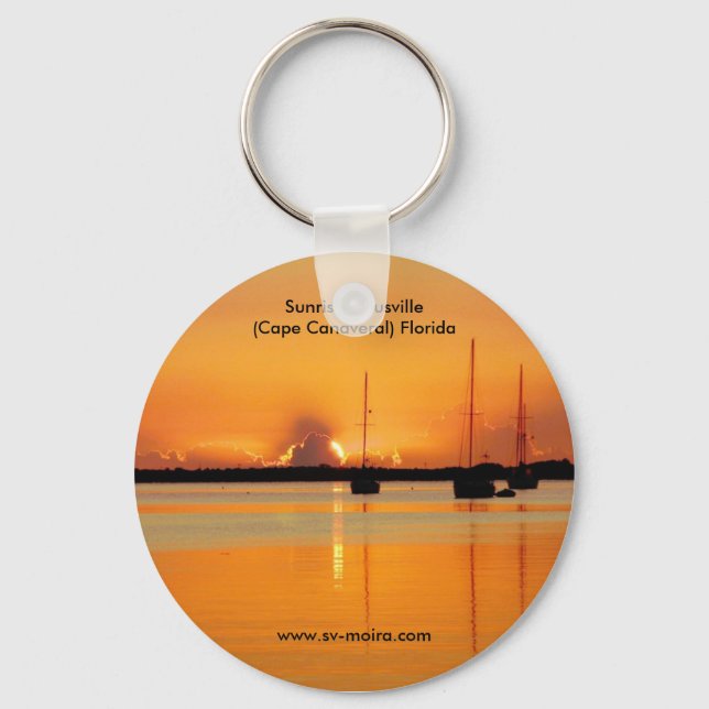 Sunrise, Titusville (Cape Canaveral) Florida Keychain (Front)