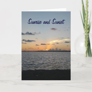 SUNRISE TO SUNSET/EVERY MINUTE-HAPPY BIRTHDAY CARD