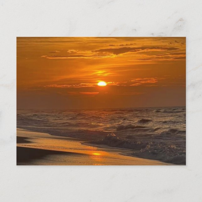Sunrise Topsail Beach Postcard (Front)