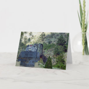 Sunrise Train Holiday Card