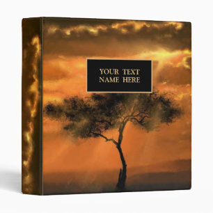 Sunrise Tree Sunbeams Binder with Custom Text