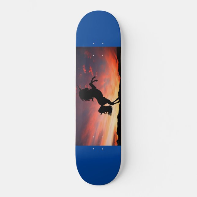 Sunrise Unicorn Skateboard (Recto)