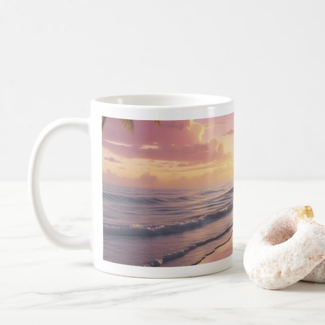 Sunrise Vibes 'Chill Out' Cafe Mug (Avec donut)