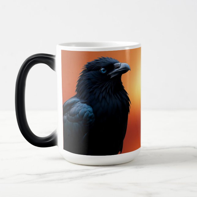 Sunrise Wild Nature Crow-Bird Magic Mug (Left)