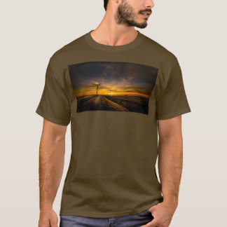 Sunrise Wind Turbine T-Shirt