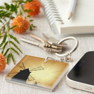 Sunrise Windmills Keychain