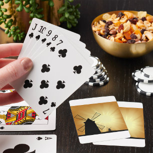 Sunrise Windmills Playing Cards