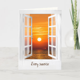Sunrise Window Thinking of You Card