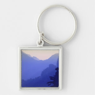 Sunrise, Yellow Mountain, Huangshan, China Keychain