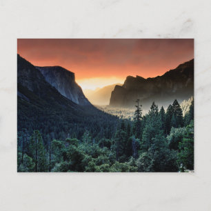 Sunrise Yosemite National Park Postcard