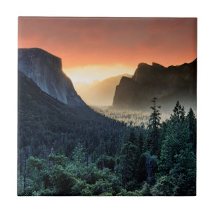 Sunrise   Yosemite National Park Tile