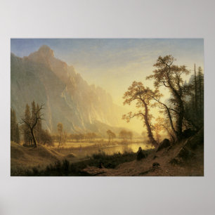 Sunrise, Yosemite Valley by Albert Bierstadt Poster