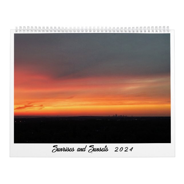 Sunrises and Sunsets 2024 Calendar (Cover)