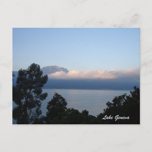 Sunrising at Lake Geneva Postcard (Front)