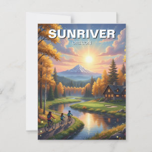 Sunriver Oregon Travel Postcard