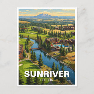 Sunriver Oregon Travel Postcard