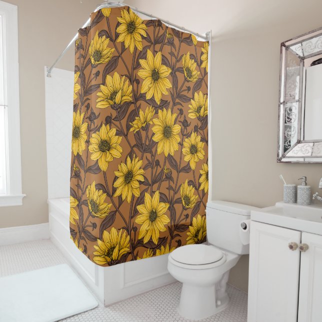 Sunroot, wild sunflower in yellow and  brown (In Situ)