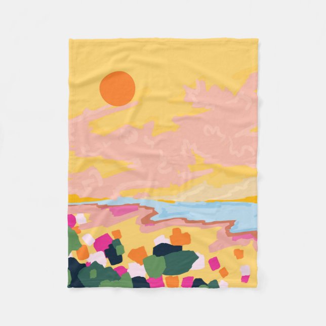 Sun's Embrace Fleece Blanket (Front)