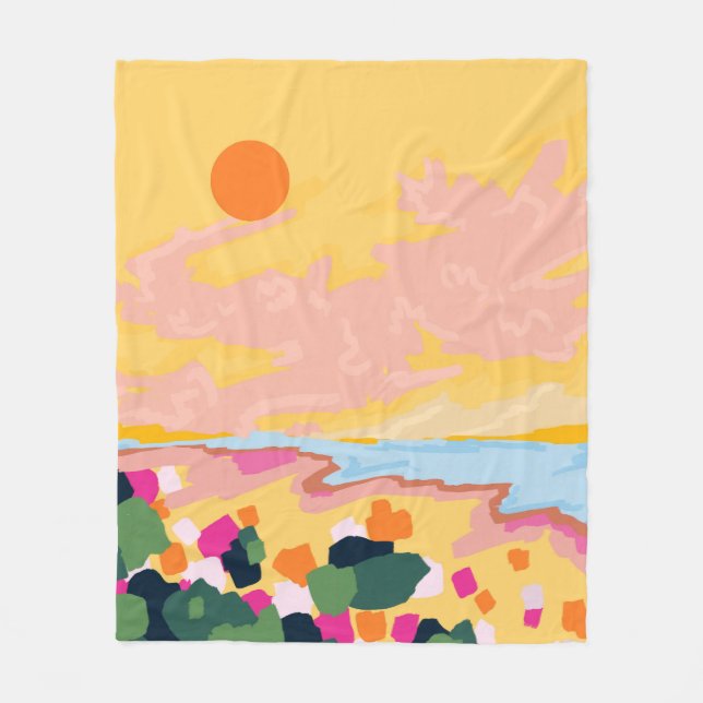 Sun's Embrace Fleece Blanket (Front)