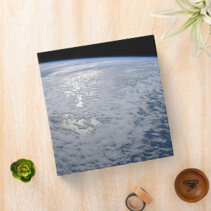 Sun's Glint Beaming On The South Pacific Ocean. Binder