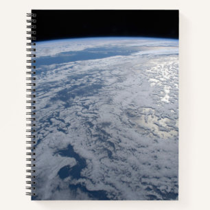 Sun's Glint Beaming On The South Pacific Ocean. Notebook