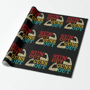 Sun's Out Guns Out Biceps Wrapping Paper