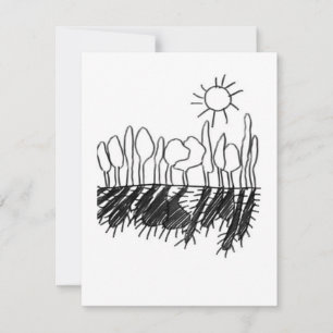 Sun's Shadow - A study - 3 RSVP Card