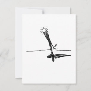 Sun's Shadow - A study - 5 RSVP Card