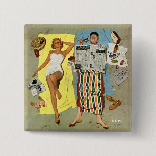 Sunscreen? 2 Inch Square Button